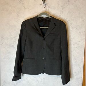 Theory gray wool blazer jacket